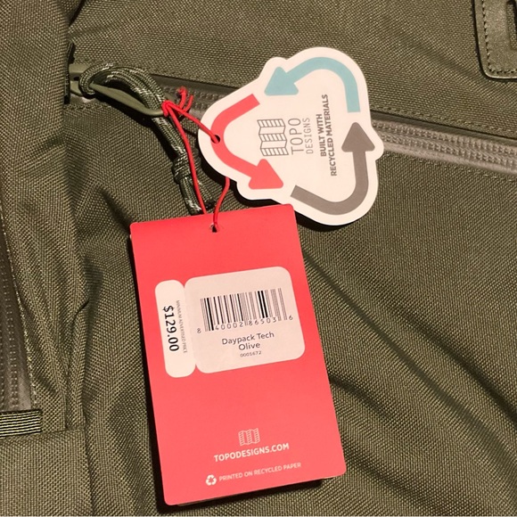 Topo Designs 20L Tech Daypack Olive - Picture 11 of 12